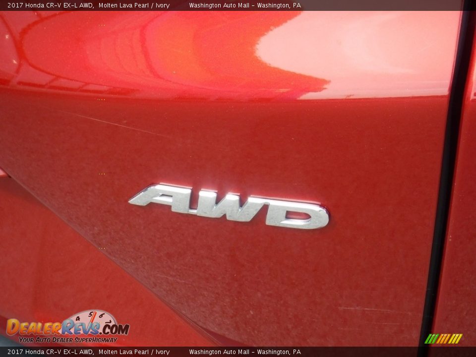 2017 Honda CR-V EX-L AWD Molten Lava Pearl / Ivory Photo #11