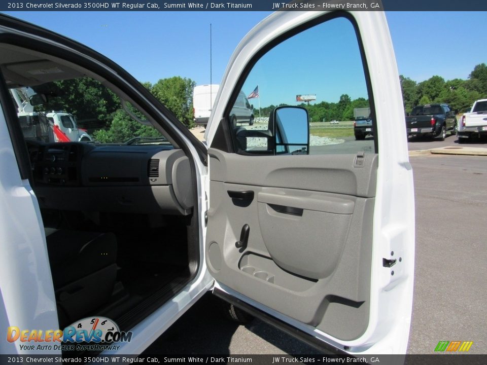 2013 Chevrolet Silverado 3500HD WT Regular Cab Summit White / Dark Titanium Photo #27