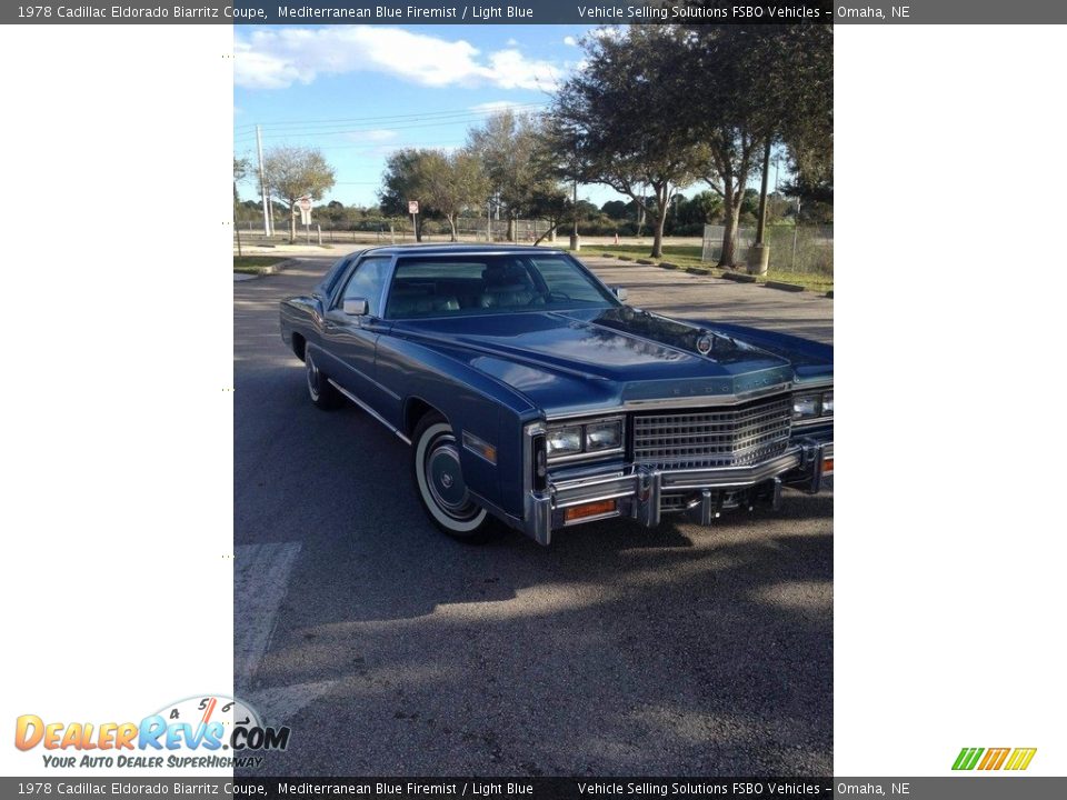 Mediterranean Blue Firemist 1978 Cadillac Eldorado Biarritz Coupe Photo #6