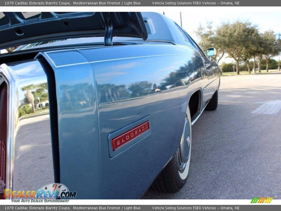 Mediterranean Blue Firemist 1978 Cadillac Eldorado Biarritz Coupe Photo #8