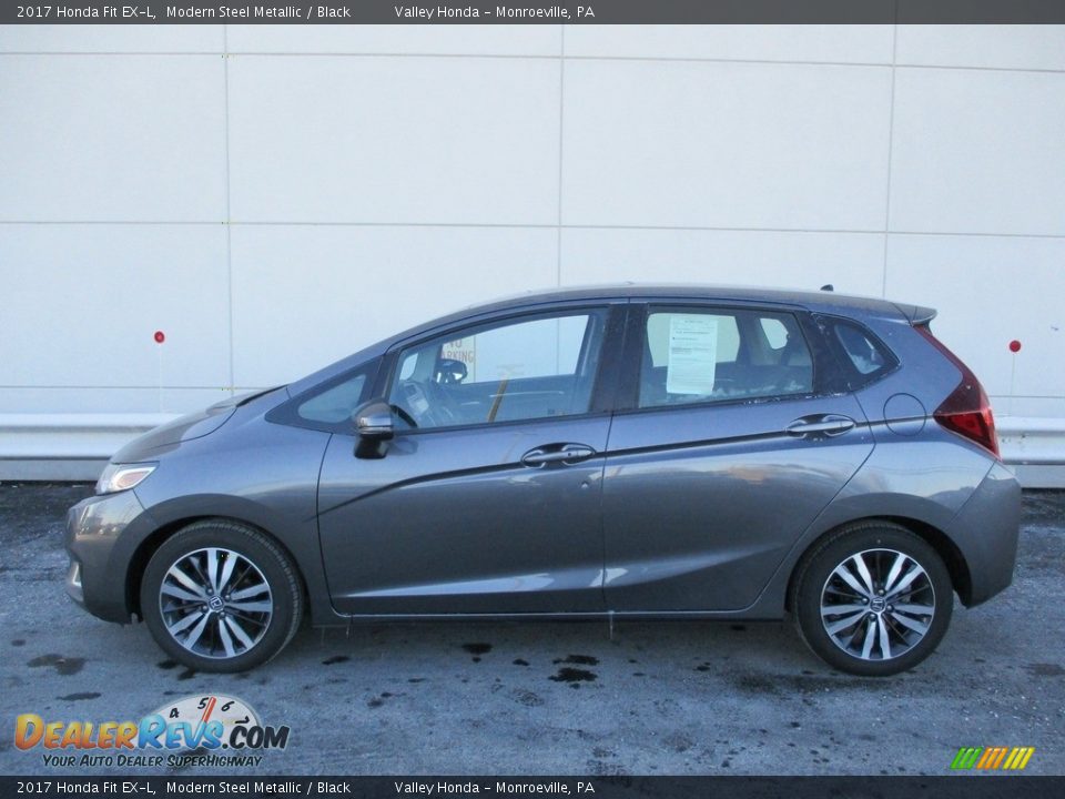 Modern Steel Metallic 2017 Honda Fit EX-L Photo #2