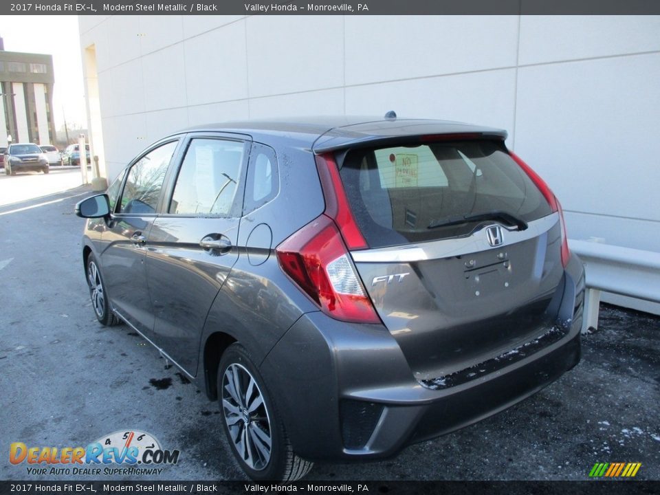 2017 Honda Fit EX-L Modern Steel Metallic / Black Photo #3