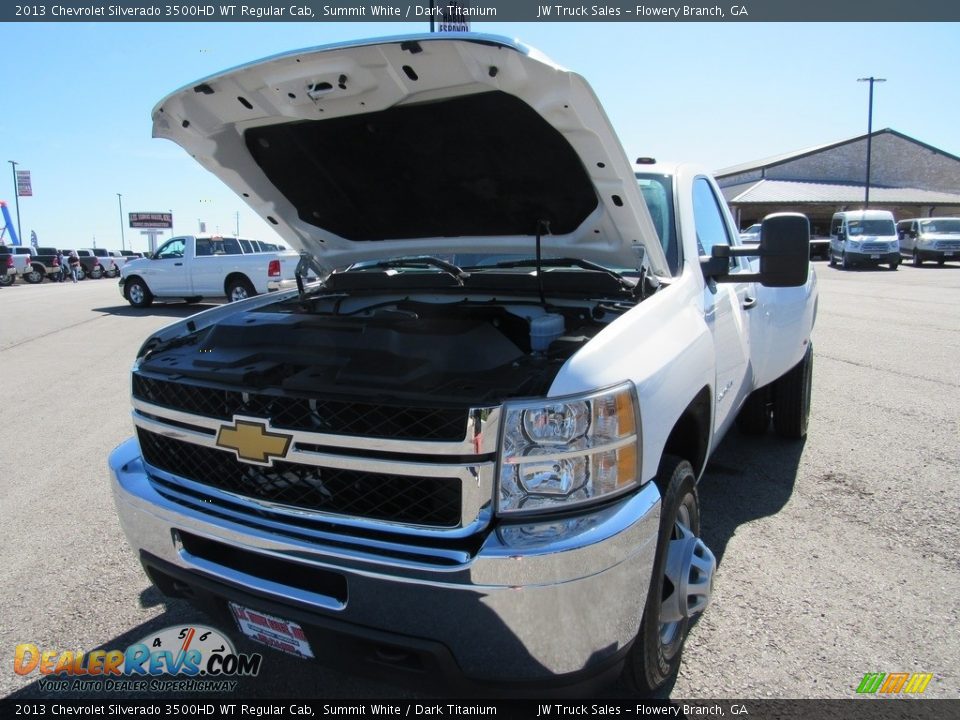 2013 Chevrolet Silverado 3500HD WT Regular Cab Summit White / Dark Titanium Photo #33