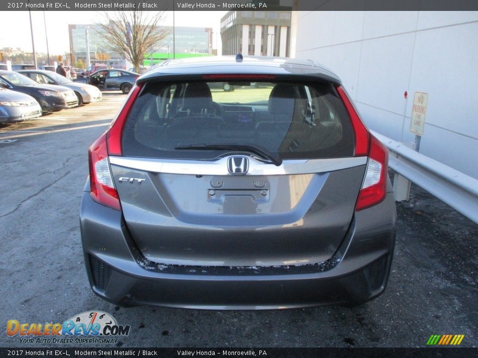 2017 Honda Fit EX-L Modern Steel Metallic / Black Photo #4