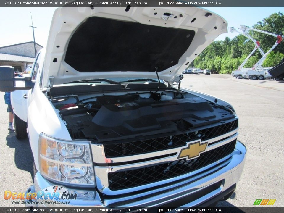 2013 Chevrolet Silverado 3500HD WT Regular Cab Summit White / Dark Titanium Photo #34