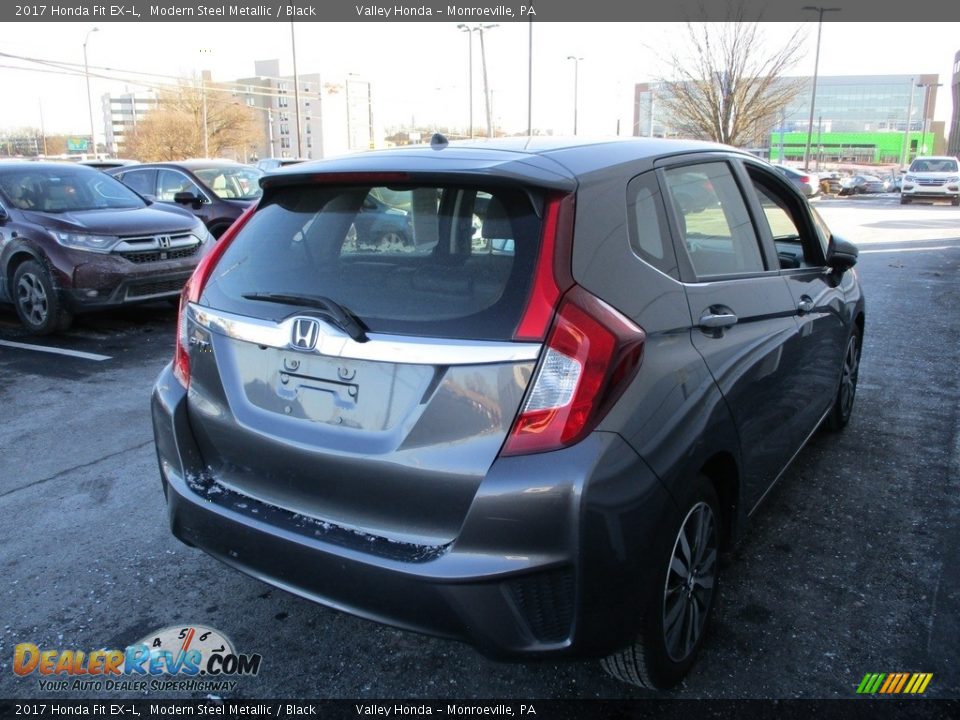 2017 Honda Fit EX-L Modern Steel Metallic / Black Photo #5