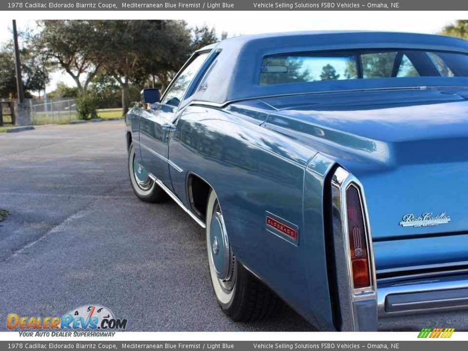 Mediterranean Blue Firemist 1978 Cadillac Eldorado Biarritz Coupe Photo #12