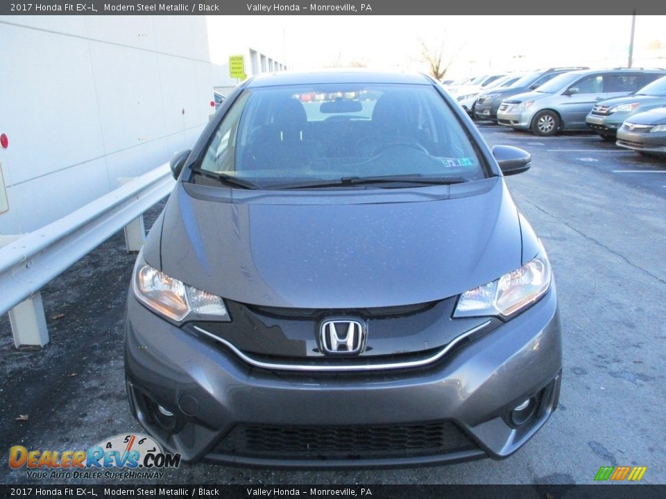 2017 Honda Fit EX-L Modern Steel Metallic / Black Photo #8