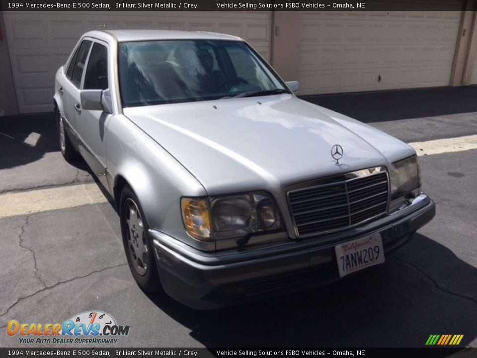 1994 Mercedes-Benz E 500 Sedan Brilliant Silver Metallic / Grey Photo #6