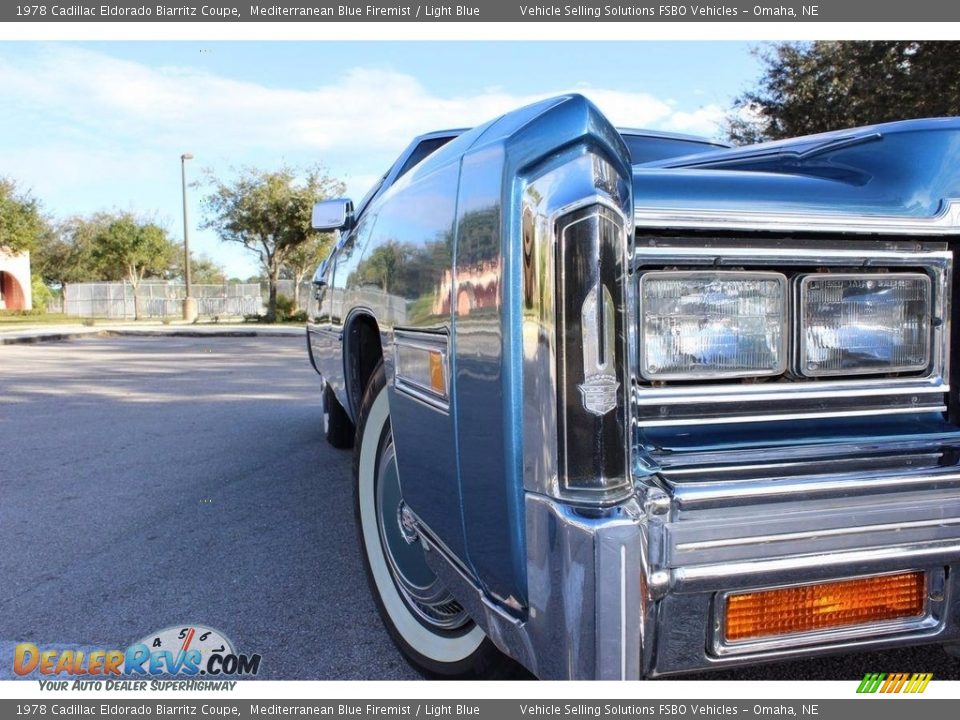 1978 Cadillac Eldorado Biarritz Coupe Mediterranean Blue Firemist / Light Blue Photo #15