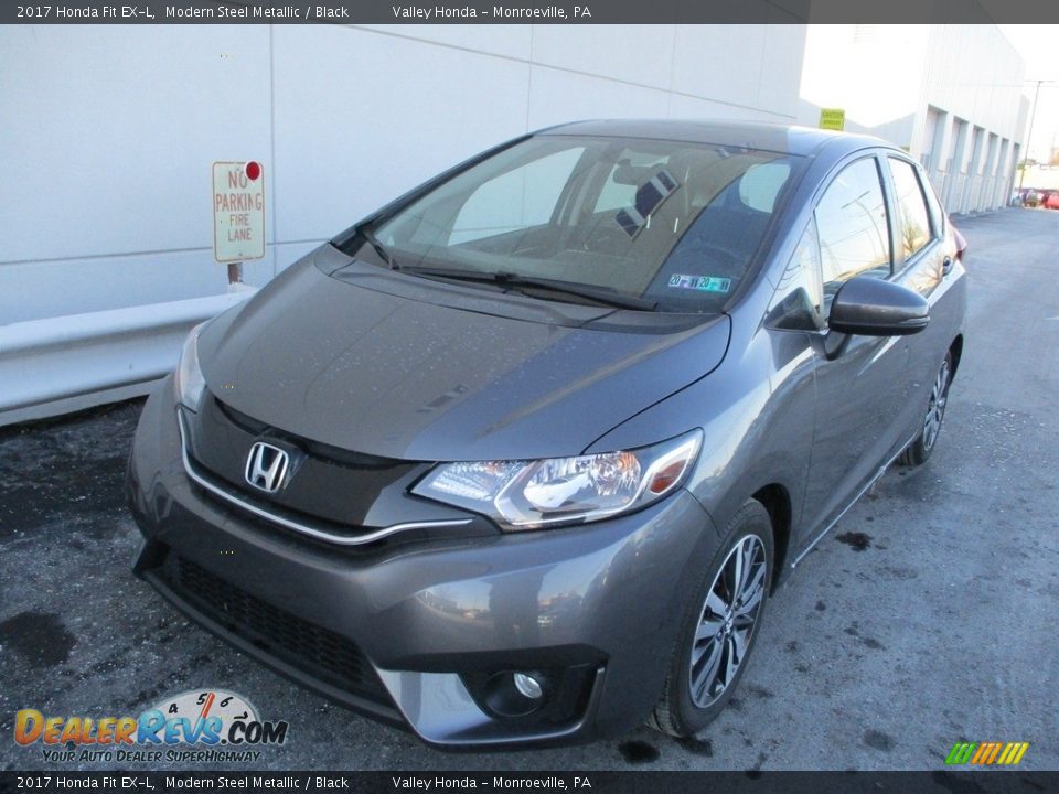 2017 Honda Fit EX-L Modern Steel Metallic / Black Photo #9