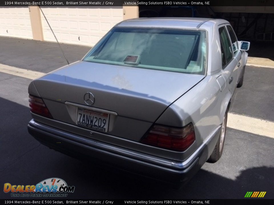 1994 Mercedes-Benz E 500 Sedan Brilliant Silver Metallic / Grey Photo #7