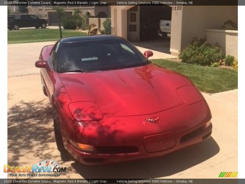 2002 Chevrolet Corvette Coupe Magnetic Red II Metallic / Light Gray Photo #1