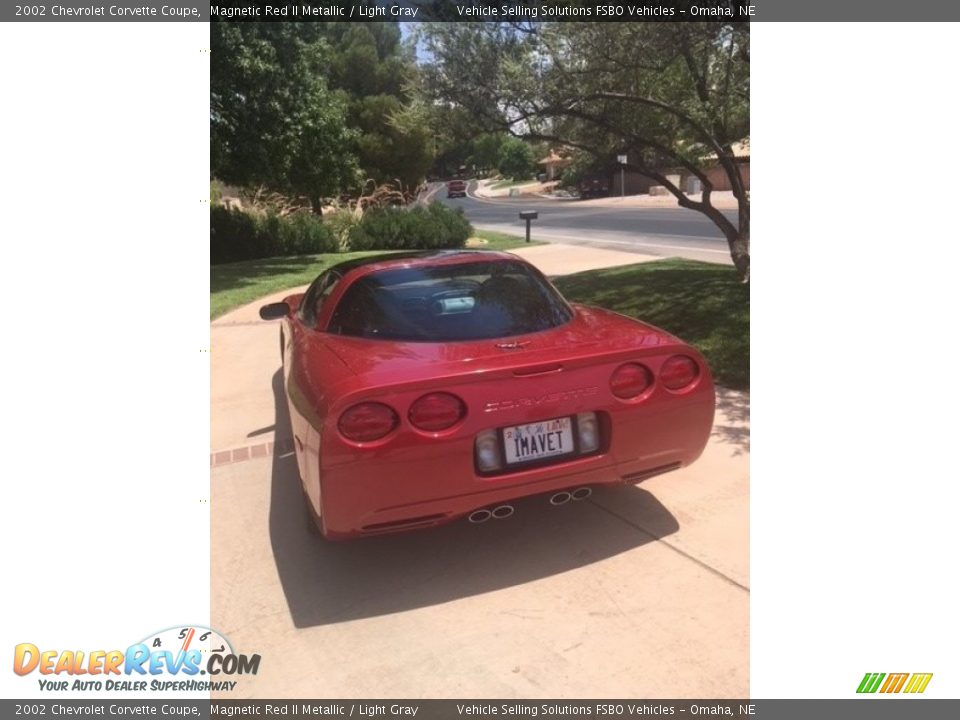2002 Chevrolet Corvette Coupe Magnetic Red II Metallic / Light Gray Photo #3