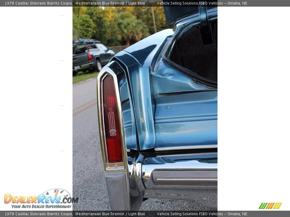 1978 Cadillac Eldorado Biarritz Coupe Mediterranean Blue Firemist / Light Blue Photo #19