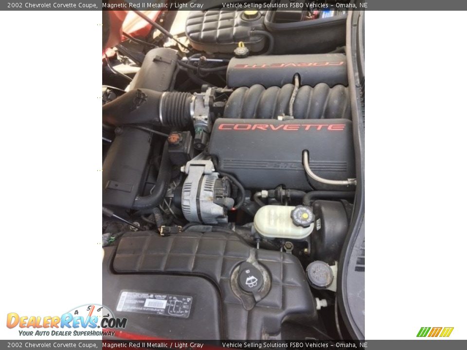 2002 Chevrolet Corvette Coupe Magnetic Red II Metallic / Light Gray Photo #4