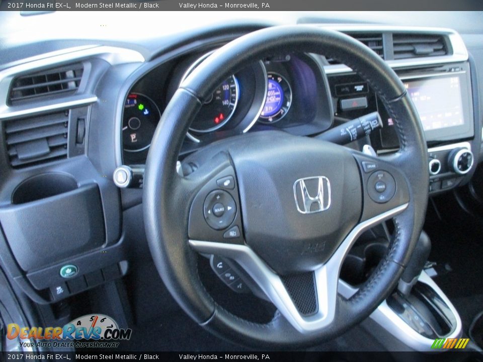 2017 Honda Fit EX-L Steering Wheel Photo #13