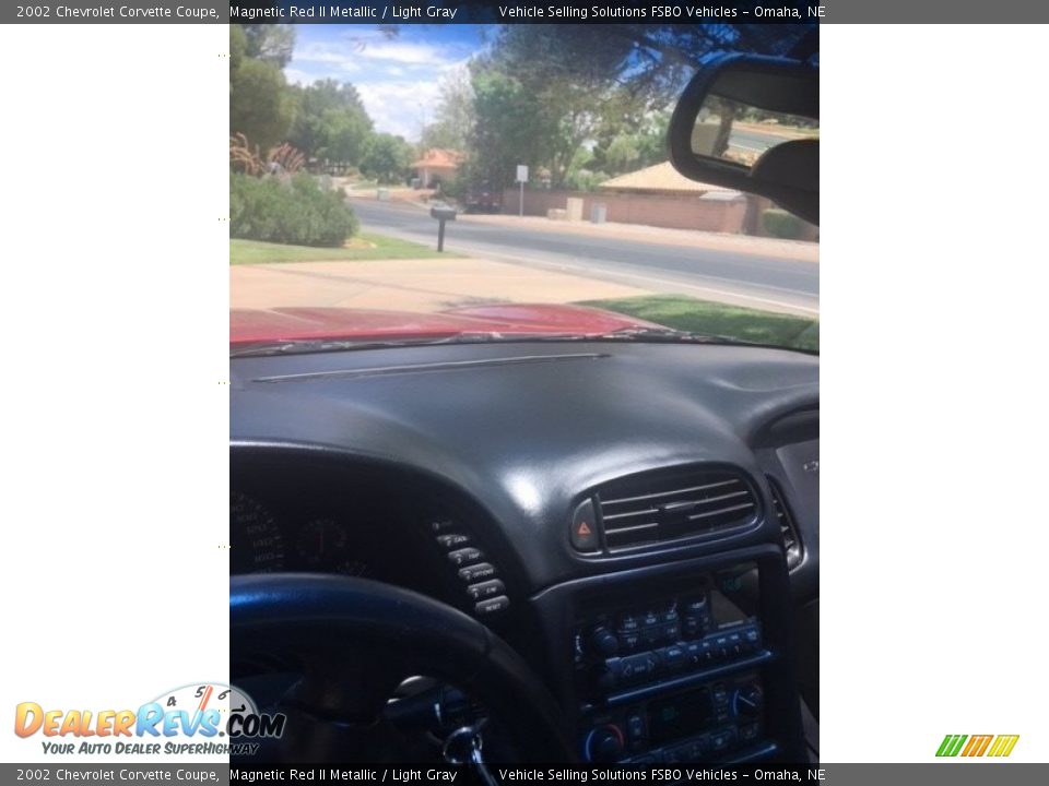 2002 Chevrolet Corvette Coupe Magnetic Red II Metallic / Light Gray Photo #9
