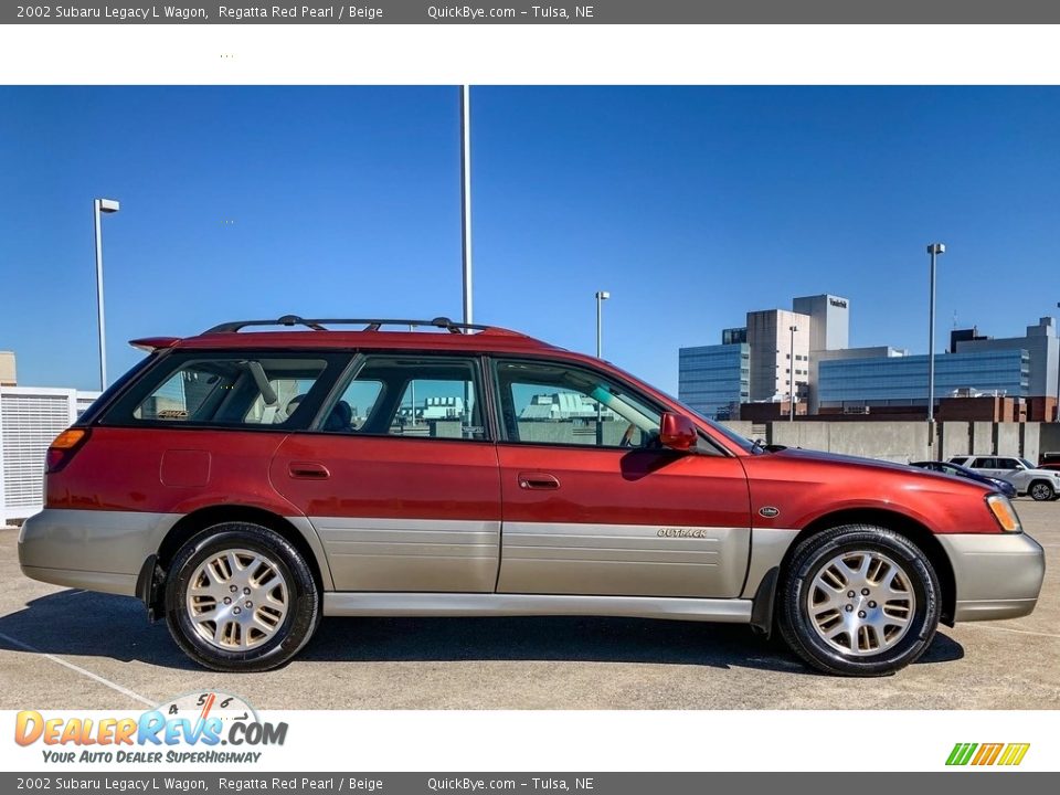 Regatta Red Pearl 2002 Subaru Legacy L Wagon Photo #1