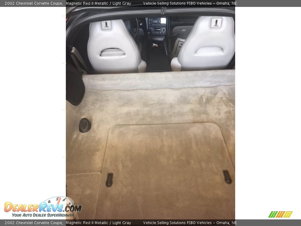 2002 Chevrolet Corvette Coupe Magnetic Red II Metallic / Light Gray Photo #13