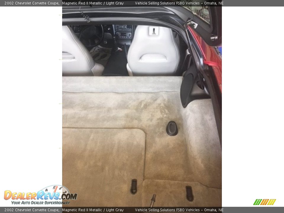 2002 Chevrolet Corvette Coupe Magnetic Red II Metallic / Light Gray Photo #14