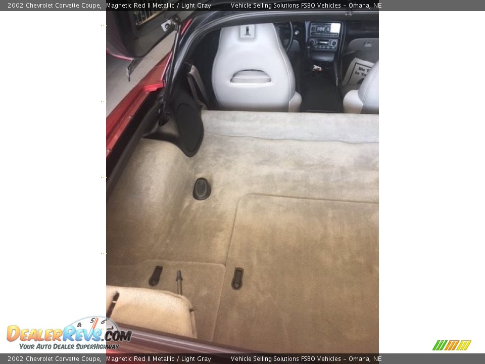 2002 Chevrolet Corvette Coupe Magnetic Red II Metallic / Light Gray Photo #15
