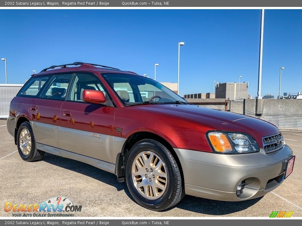 Regatta Red Pearl 2002 Subaru Legacy L Wagon Photo #4