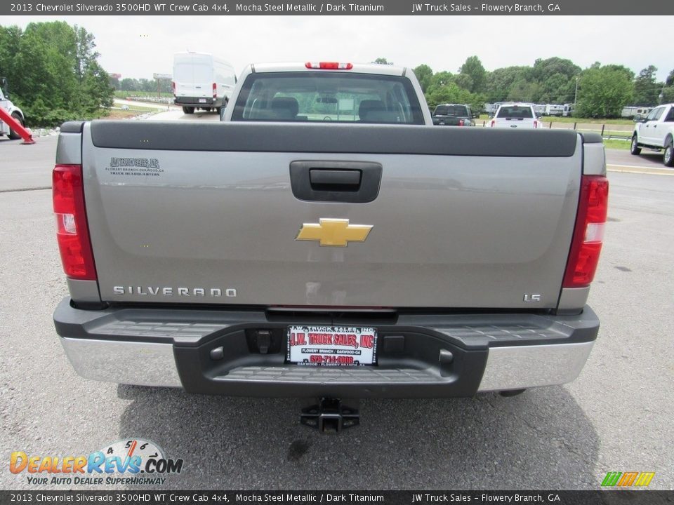 2013 Chevrolet Silverado 3500HD WT Crew Cab 4x4 Mocha Steel Metallic / Dark Titanium Photo #4