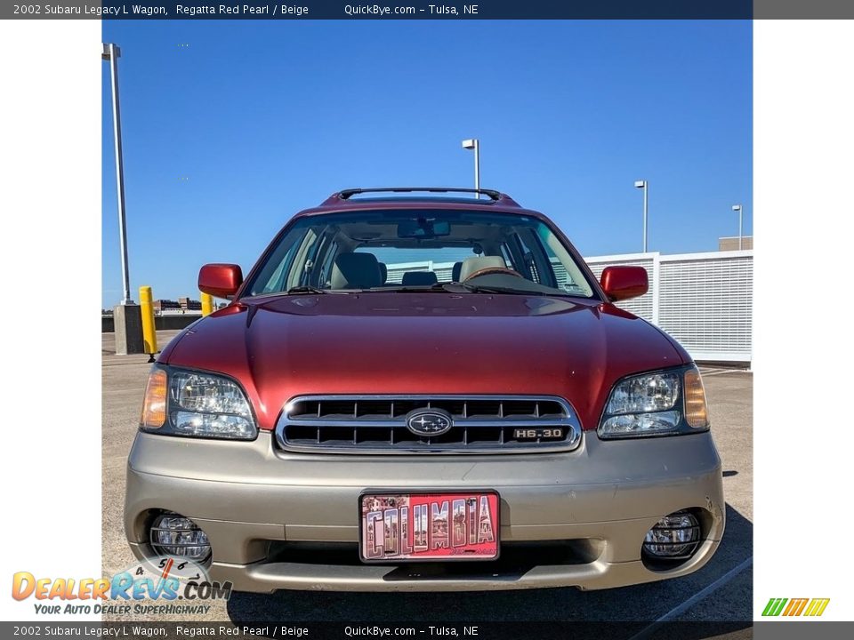 2002 Subaru Legacy L Wagon Regatta Red Pearl / Beige Photo #5