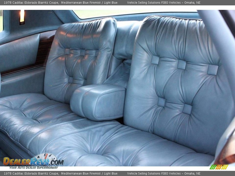 Rear Seat of 1978 Cadillac Eldorado Biarritz Coupe Photo #29