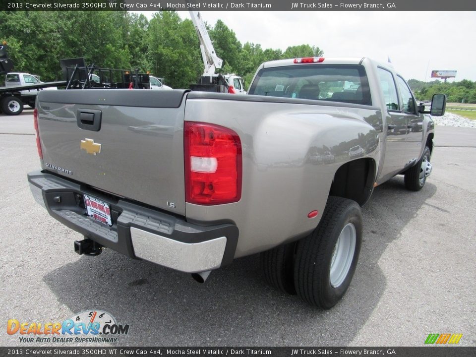 2013 Chevrolet Silverado 3500HD WT Crew Cab 4x4 Mocha Steel Metallic / Dark Titanium Photo #5