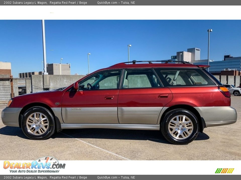 Regatta Red Pearl 2002 Subaru Legacy L Wagon Photo #6