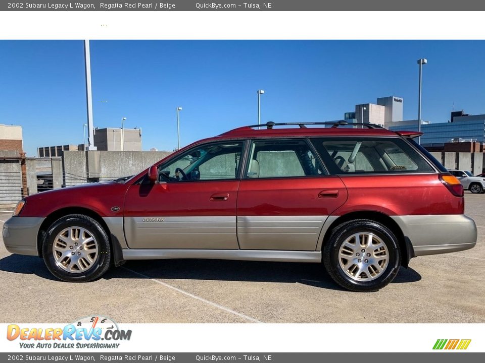 Regatta Red Pearl 2002 Subaru Legacy L Wagon Photo #6