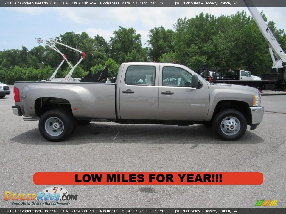 2013 Chevrolet Silverado 3500HD WT Crew Cab 4x4 Mocha Steel Metallic / Dark Titanium Photo #6