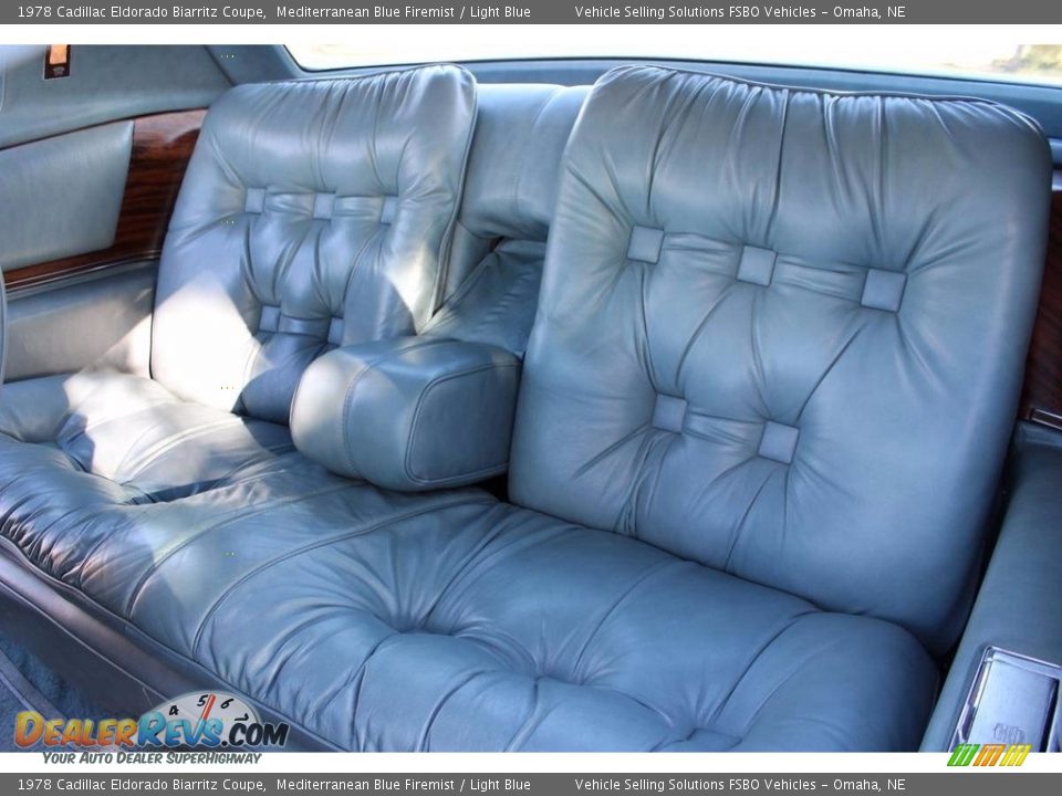Rear Seat of 1978 Cadillac Eldorado Biarritz Coupe Photo #31
