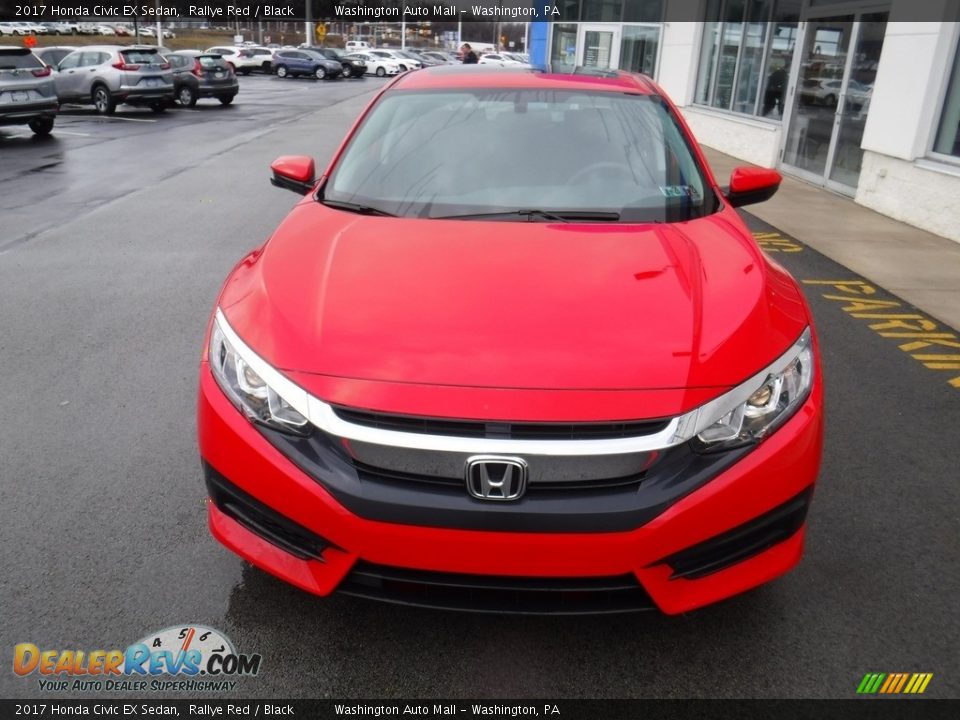 2017 Honda Civic EX Sedan Rallye Red / Black Photo #5