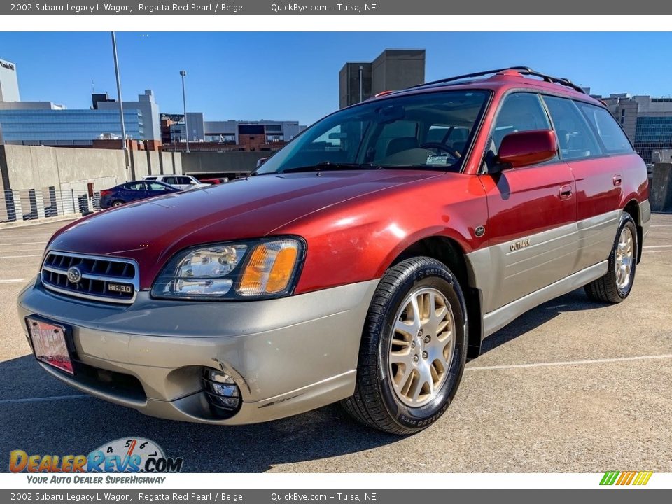 Regatta Red Pearl 2002 Subaru Legacy L Wagon Photo #8