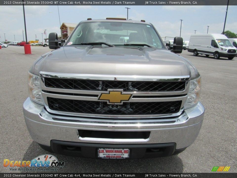 2013 Chevrolet Silverado 3500HD WT Crew Cab 4x4 Mocha Steel Metallic / Dark Titanium Photo #8