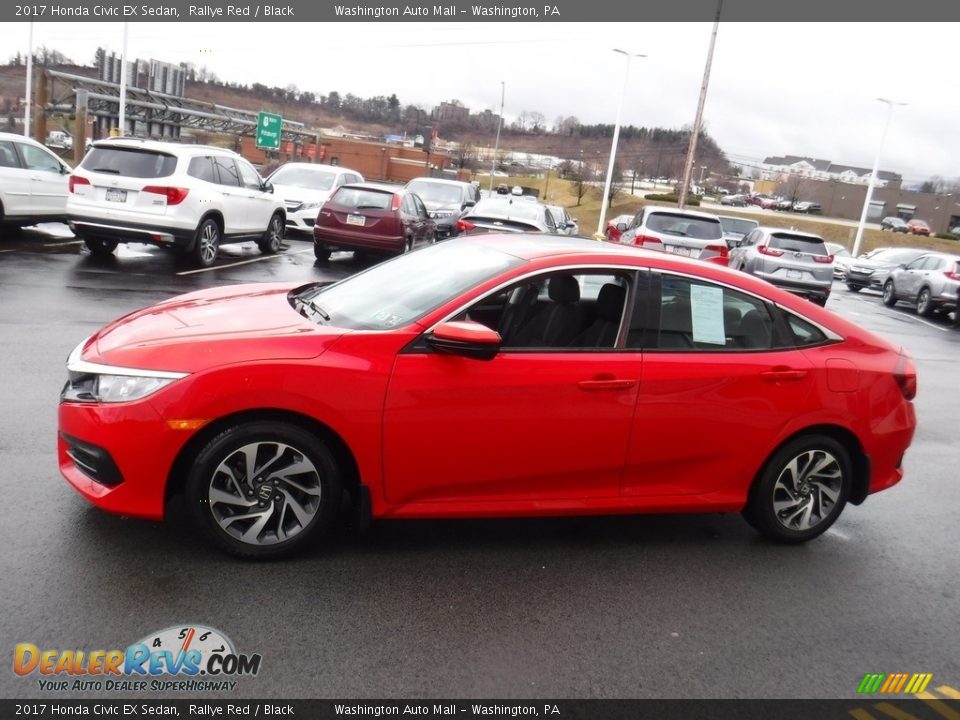 2017 Honda Civic EX Sedan Rallye Red / Black Photo #7