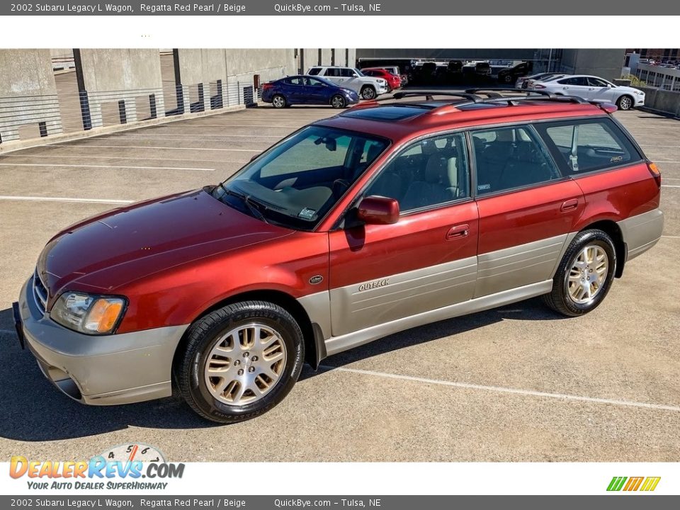 Regatta Red Pearl 2002 Subaru Legacy L Wagon Photo #10