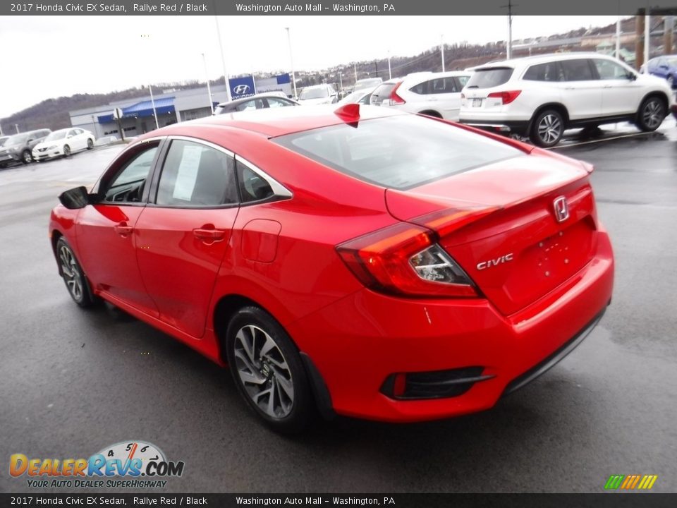 2017 Honda Civic EX Sedan Rallye Red / Black Photo #8