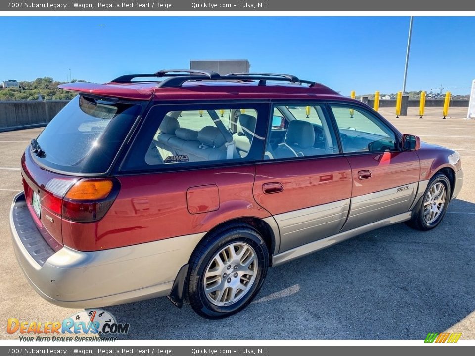 2002 Subaru Legacy L Wagon Regatta Red Pearl / Beige Photo #11