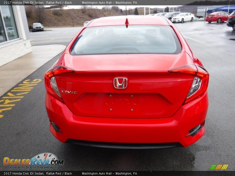 2017 Honda Civic EX Sedan Rallye Red / Black Photo #9