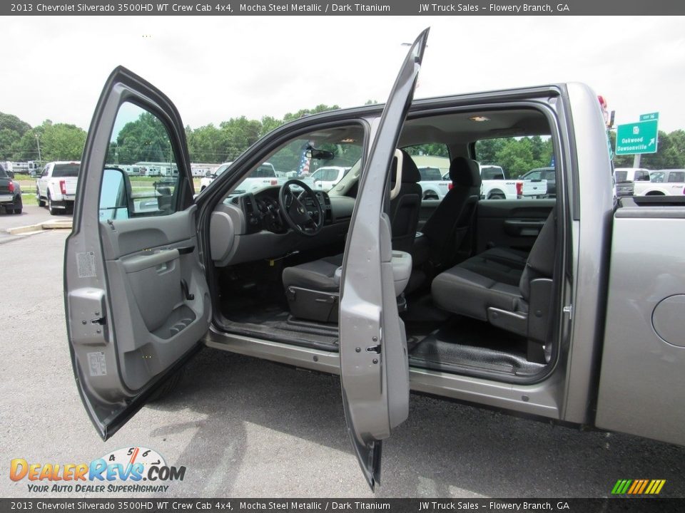 2013 Chevrolet Silverado 3500HD WT Crew Cab 4x4 Mocha Steel Metallic / Dark Titanium Photo #11