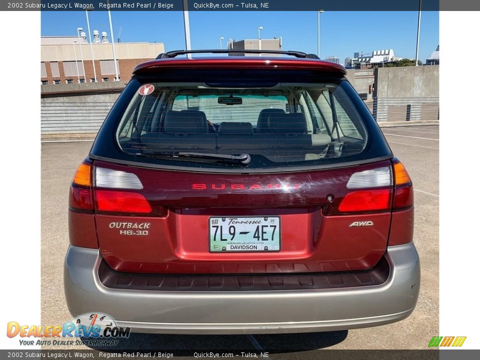 2002 Subaru Legacy L Wagon Regatta Red Pearl / Beige Photo #12