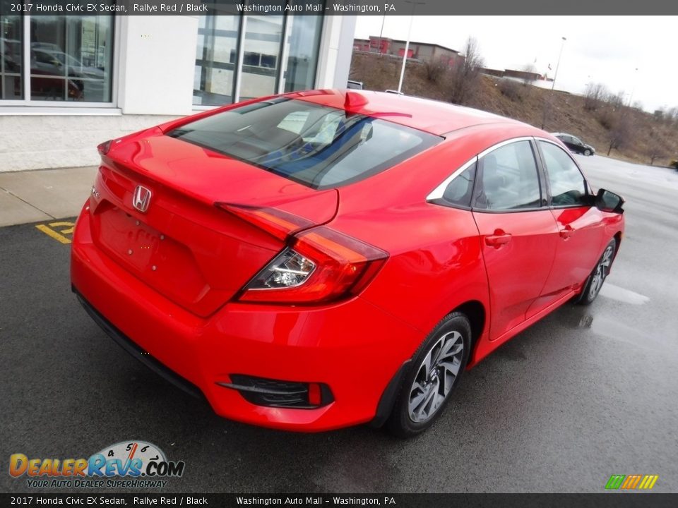 2017 Honda Civic EX Sedan Rallye Red / Black Photo #10