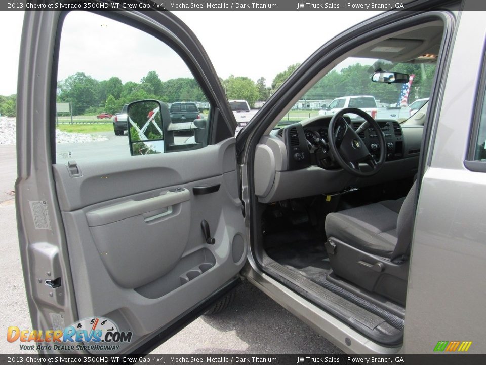 2013 Chevrolet Silverado 3500HD WT Crew Cab 4x4 Mocha Steel Metallic / Dark Titanium Photo #12