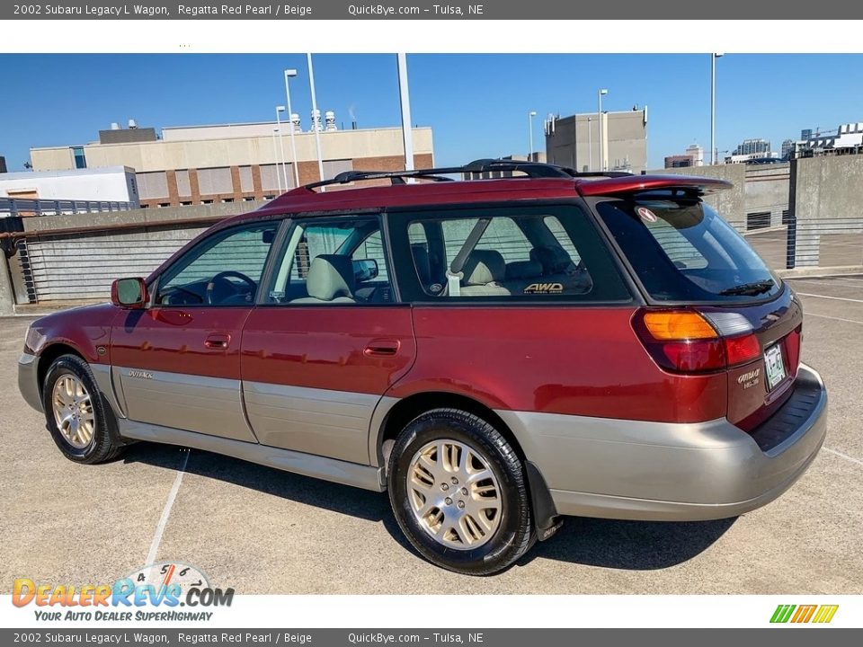 Regatta Red Pearl 2002 Subaru Legacy L Wagon Photo #13