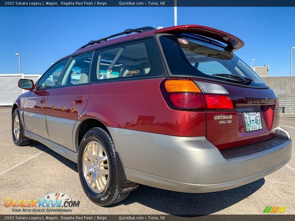 Regatta Red Pearl 2002 Subaru Legacy L Wagon Photo #14