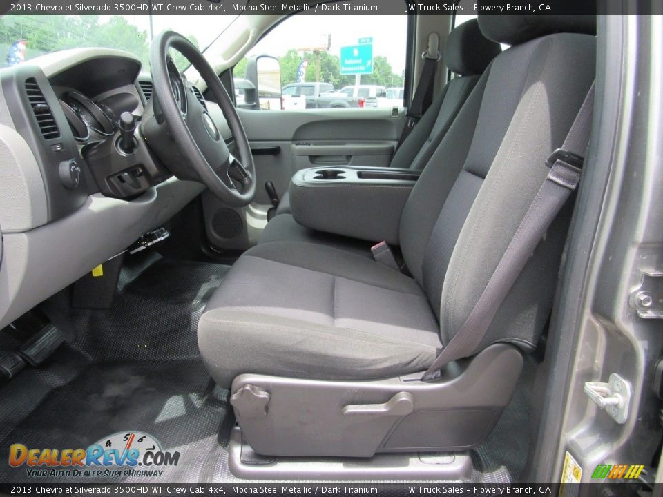 Front Seat of 2013 Chevrolet Silverado 3500HD WT Crew Cab 4x4 Photo #15